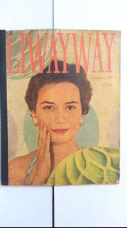 Vintage Liwayway Magazine (1957) - Elena Balmori Cover - September 2, 1957
