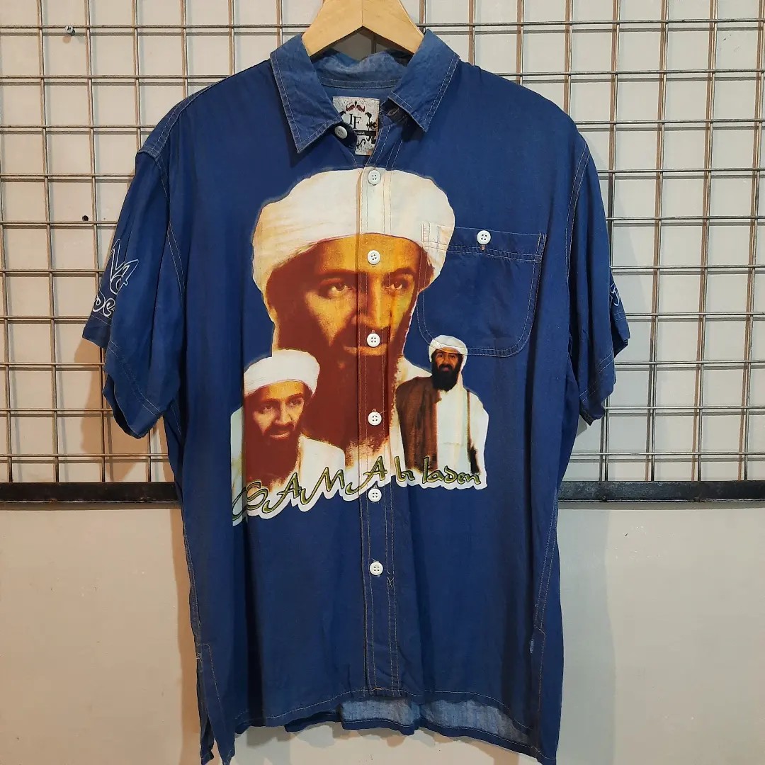 Vintage shirt osama bin laden, Fesyen 
