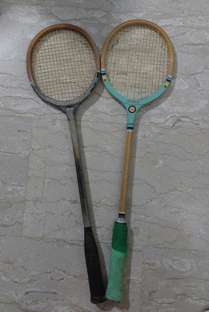 Vintage Squash Rackets (Slazenger, Grays), Sports Equipment, Sports