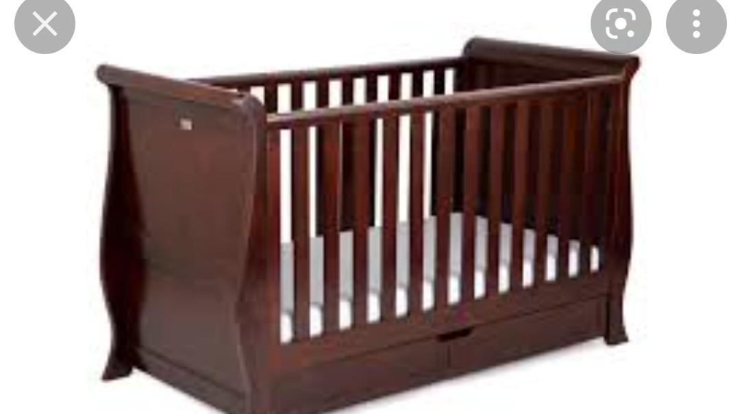 Silver cross sleigh cot top
