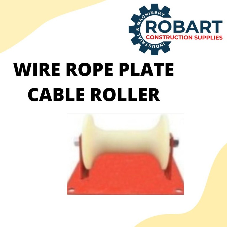 WIPE ROPE PLATE CABLE ROLLER, Commercial & Industrial, Construction ...