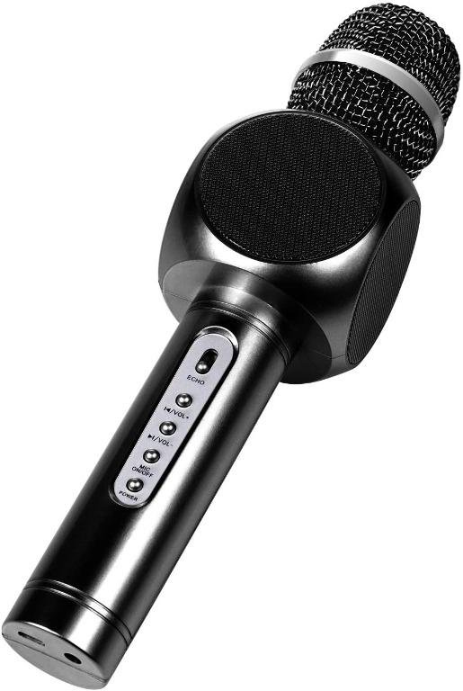 3x Handheld Q37 Wireless Bluetooth Karaoke Microphone USB Mini Speaker Home KTV 