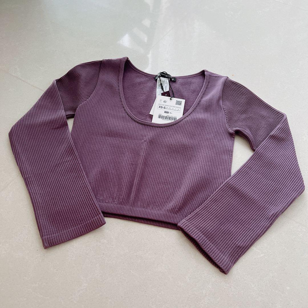 ZARA NWT Limitless Contour Collection Ballet Crop Purple size XS / S - $18  (10% Off Retail) New With Tags - From Olivia
