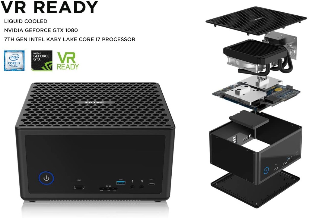 ZOTAC ZBOX Magnus EN1080K Liquid Cooled Gaming Mini PC Intel