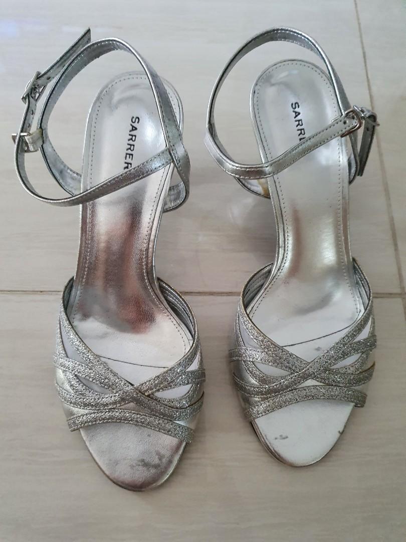 2 inch silver online heels