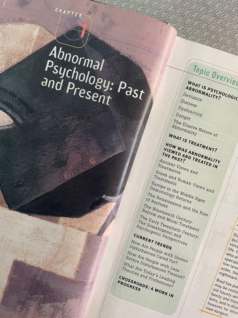 Abnormal Psychology Book, Hobbies & Toys, Books & Magazines ...