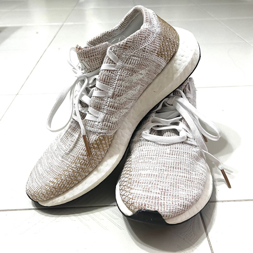 Adidas PureBOOST GO Cream Gold Women s Fashion Footwear