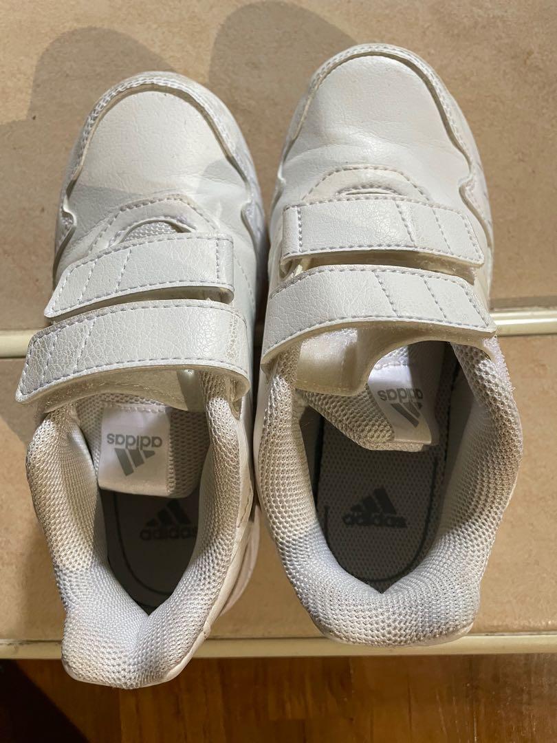 Adidas school shoe (white), Babies & Kids, Babies & Kids Fashion on