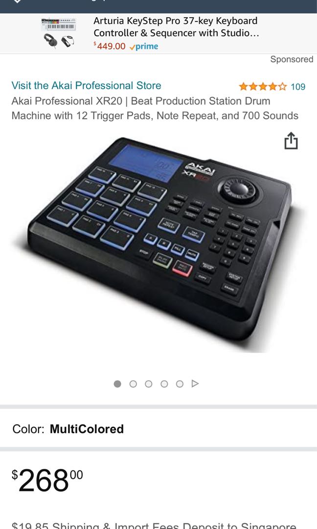 Akai professional xr20 top beat production station
