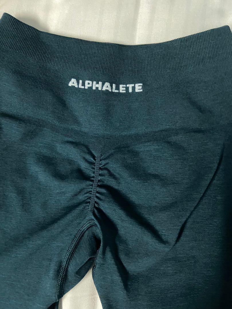 Alphalete, Shorts, Alphalete Amplify Biker Shorts Dark Waters