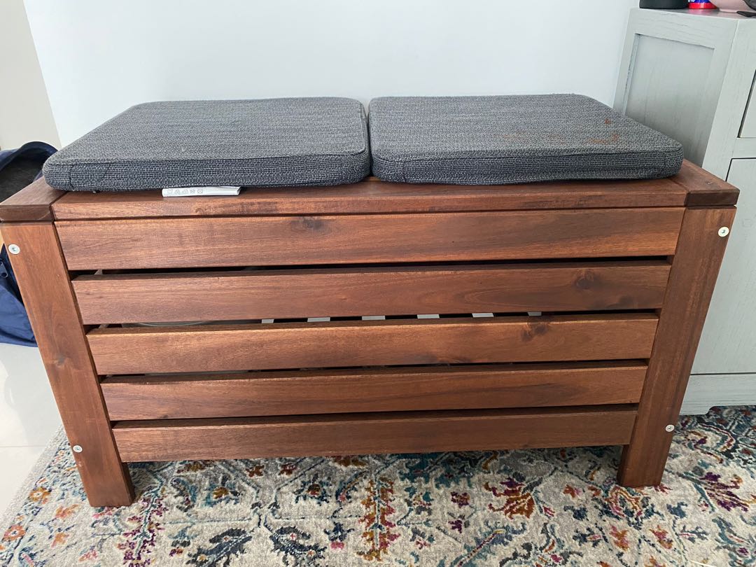 APPLARO Storage Bench, Furniture & Home Living, Outdoor Furniture on