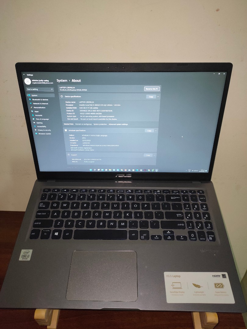 ASUS Budget GAMING laptop INTEL I3 10TH GEN 1TB memory 23k to 19k only LAST PRICE Win 11 free ms office 2019