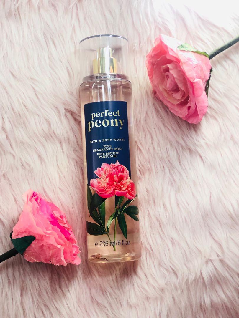 Authentic Bath and Body Works Perfect Peony Fragrance Mist Full Size