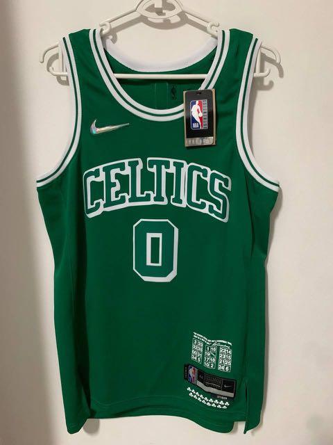 Nike Men's Boston Celtics Jayson Tatum #0 White Dri-Fit Swingman Jersey, Small