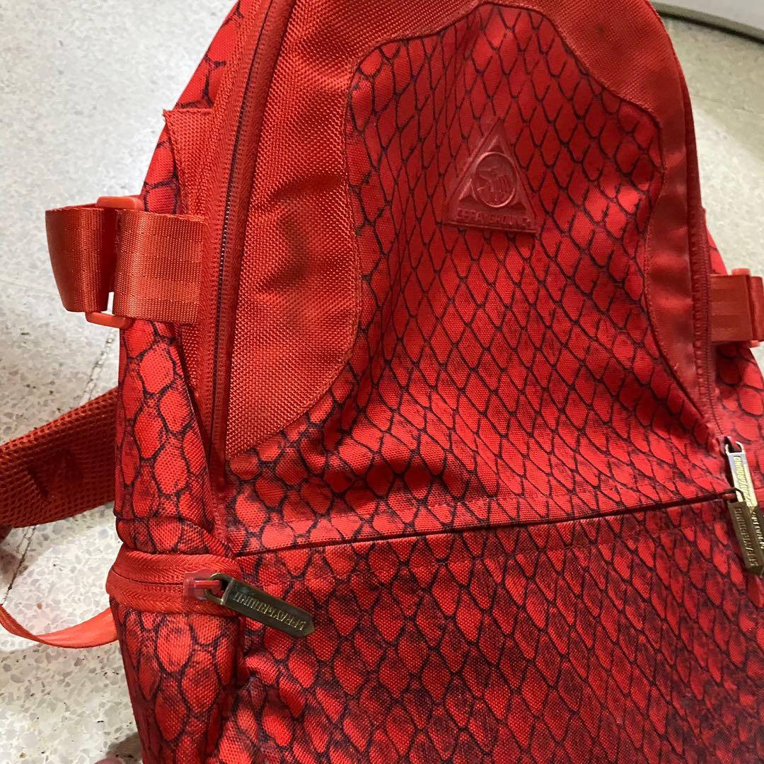 Sprayground Backpack Rython Red October Yeezy 2 Red Python Carry Pack Full  Zip