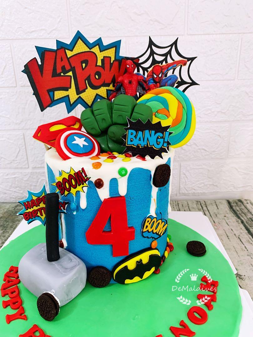 Avengers Cake for Glen's 1st Birthday! | Happy Cake Studio