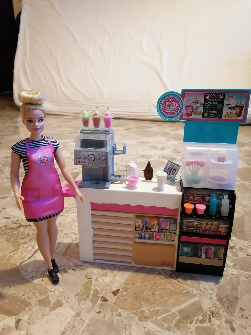 Barbie Cafe Cook and Bake Coffee Shop Curvy Girl GMW03, Hobbies & Toys, Toys & Games on Carousell