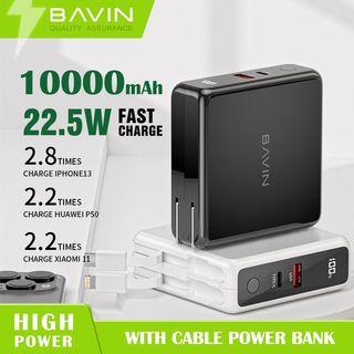 🔥🔥BAVIN PC039 22.5W 10000mAh Fast Charging Powerbank w/ 4 Output & 2 Modes of Input Power Bank