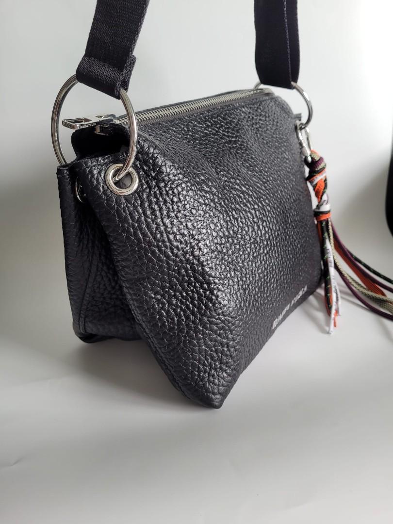 Leather handbag Bimba y Lola Grey in Leather - 32630668
