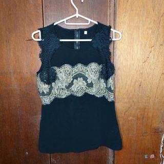 Black lace top