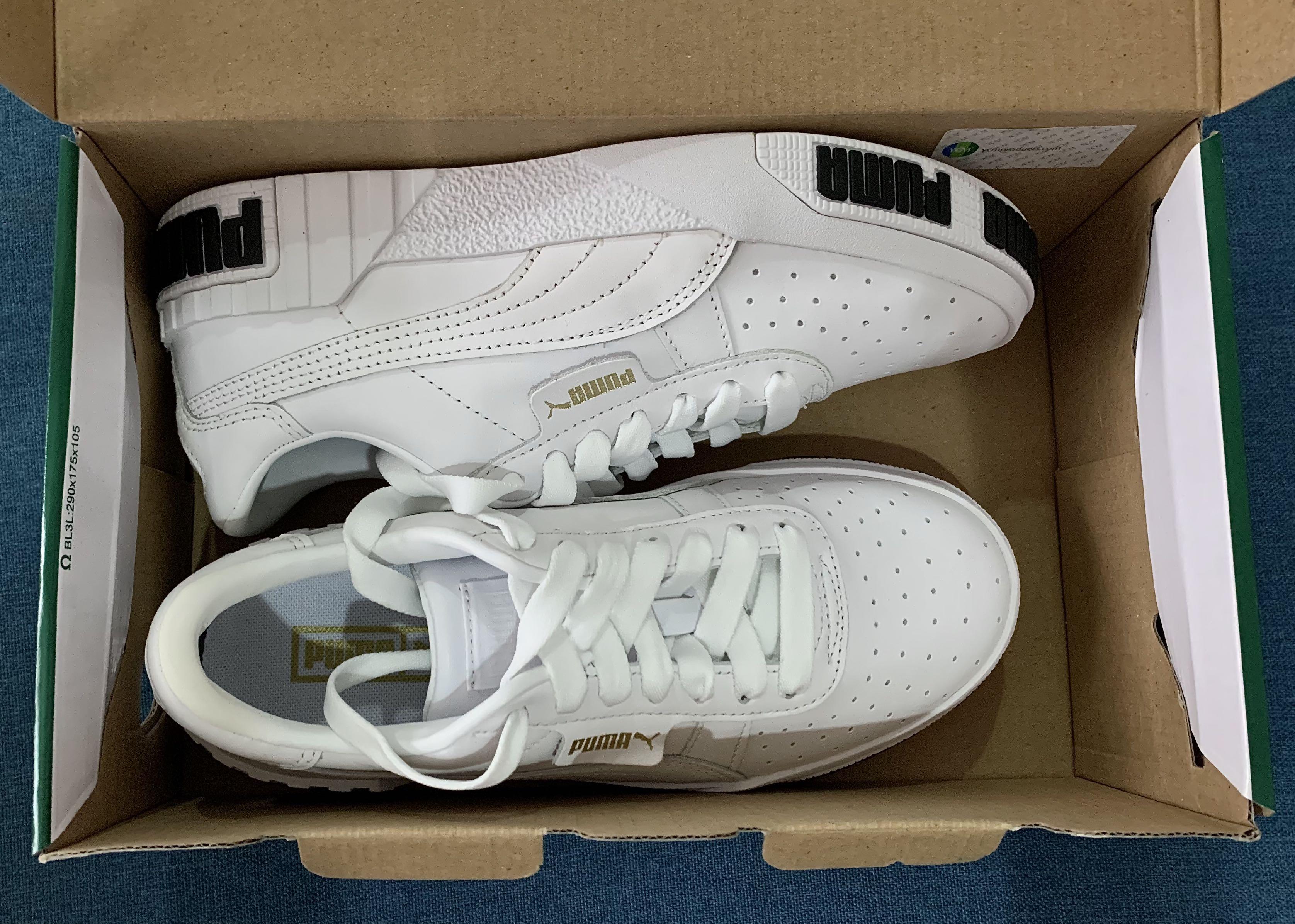 Puma cali clearance bold white gold