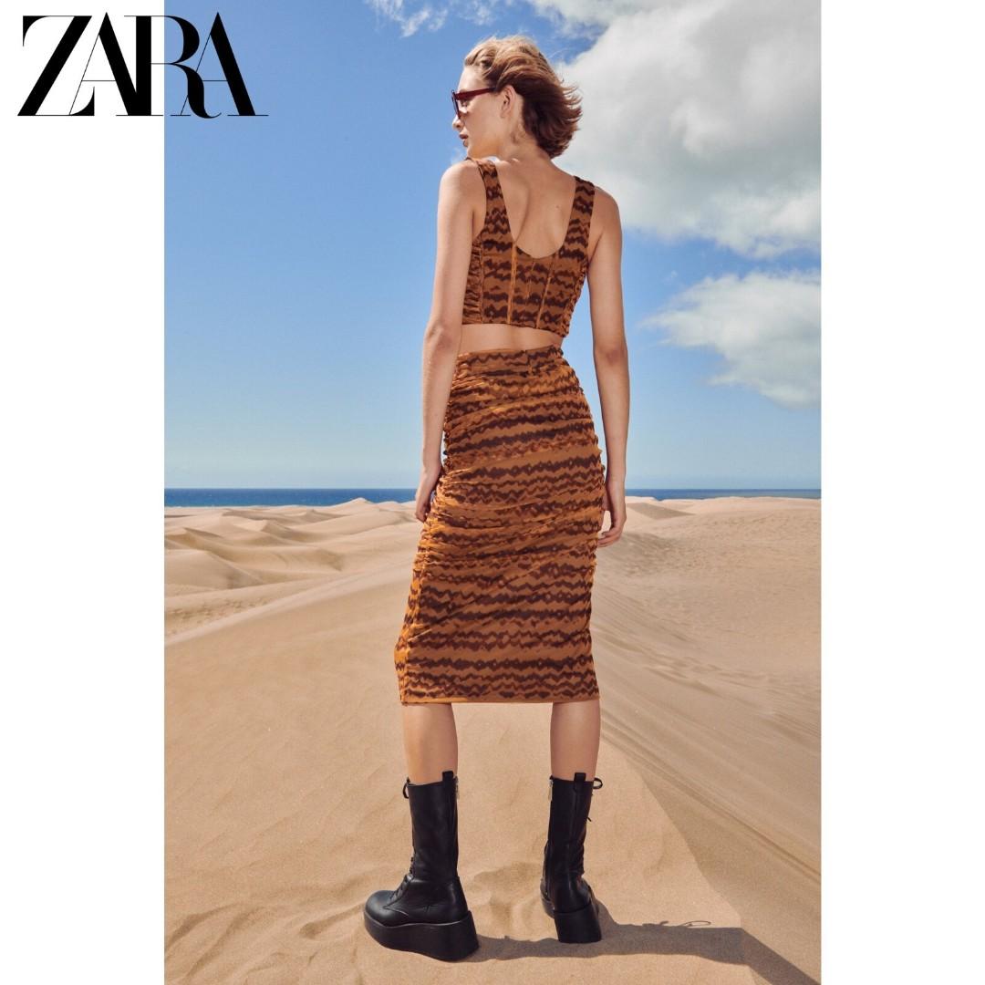 Tulle midi skirt zara hot sale