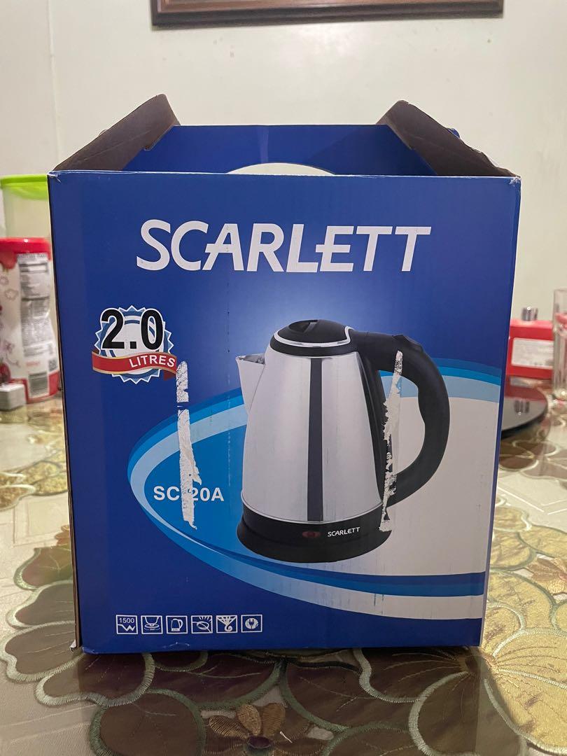 Brand New 2L Scarlett Stainless Electric Kettle, TV & Home Appliances