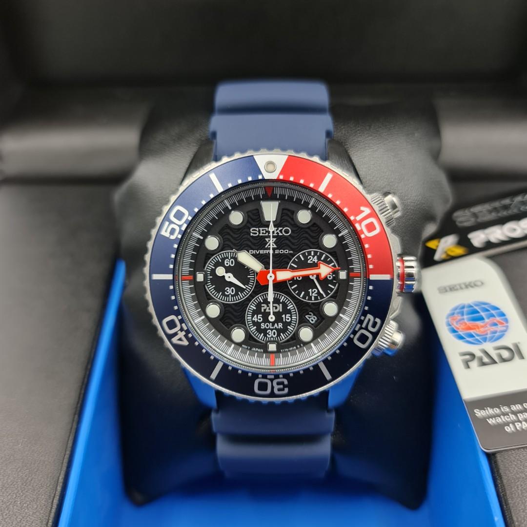 Brand New Seiko Prospex Diver's 200m PADI Solar Chronograph SSC663P1  SSC663P SSC663, Men's Fashion, Watches & Accessories, Watches on Carousell