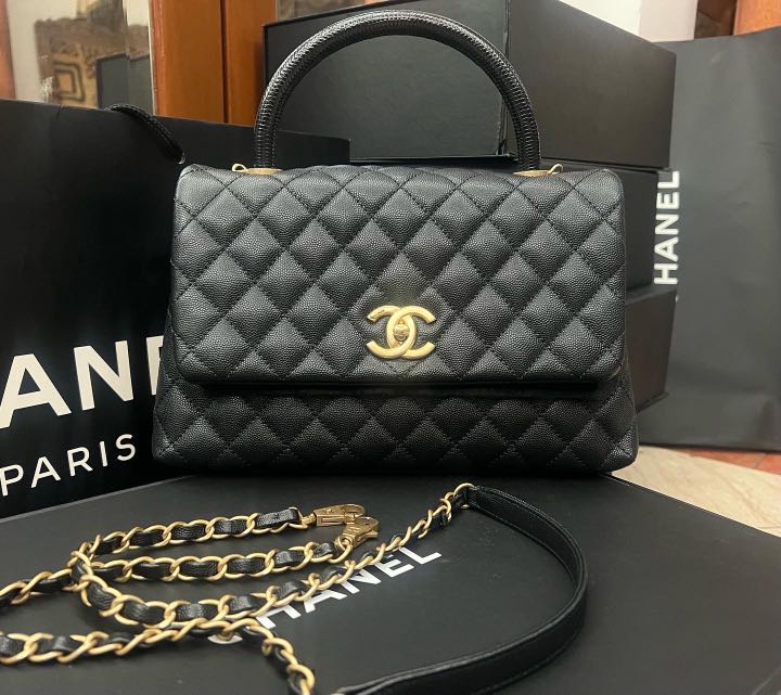 Chanel coco handle Lizzy medium, Luxury, Bags & Wallets on Carousell