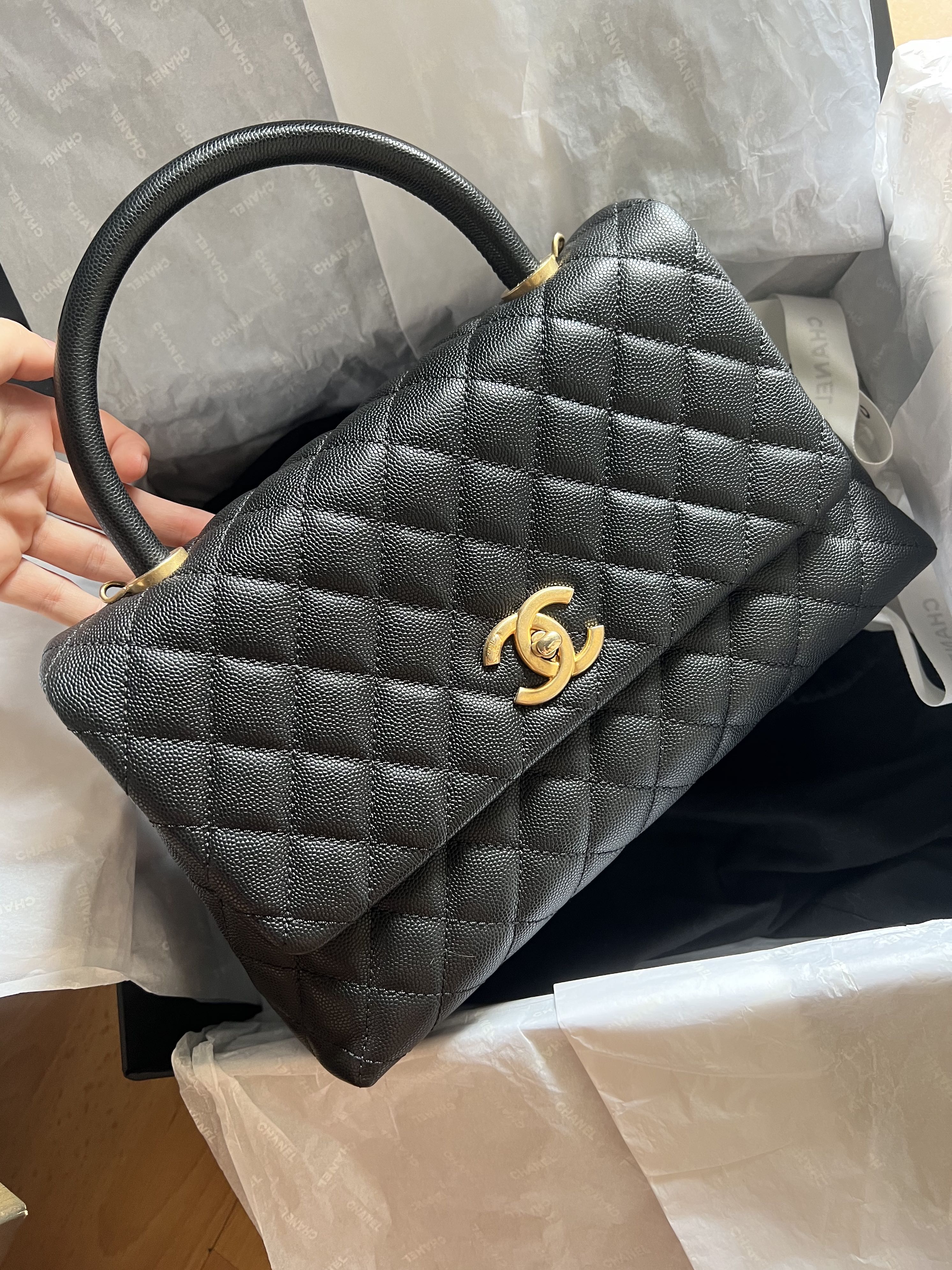 Chanel Coco Handle Medium Size Luxury Bags Wallets On Carousell