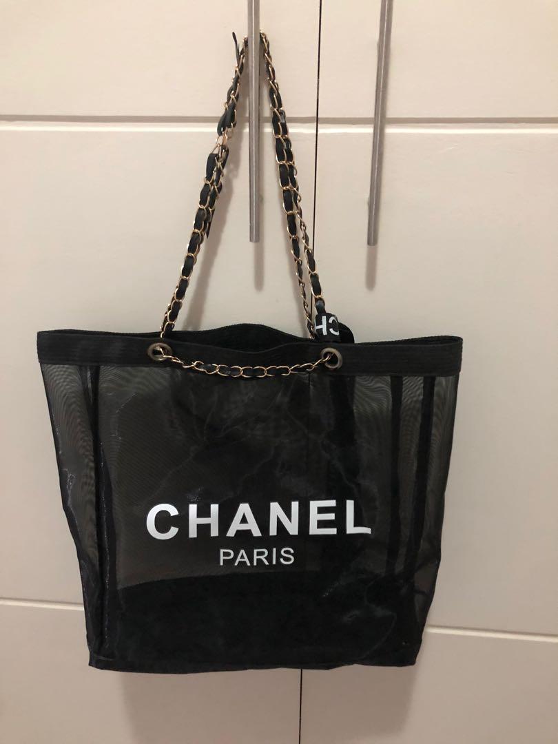 Chanel mesh beach bag new arrivals