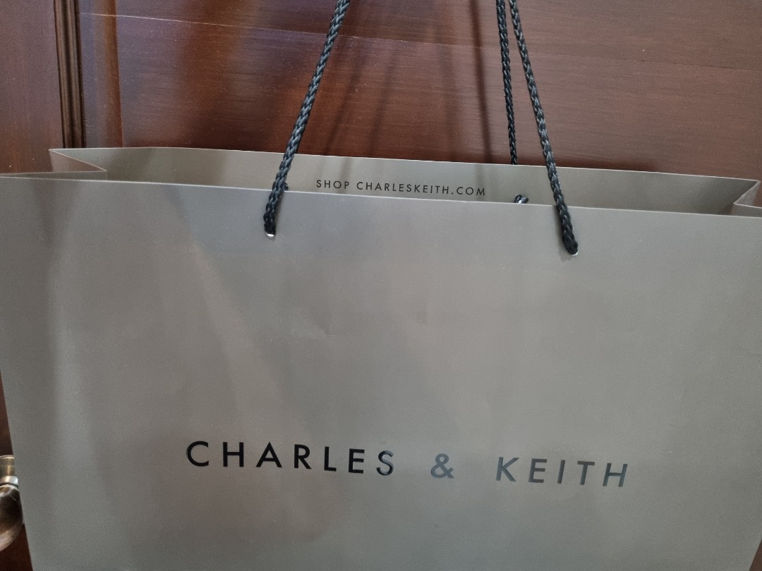 Paper bag charles on sale and keith