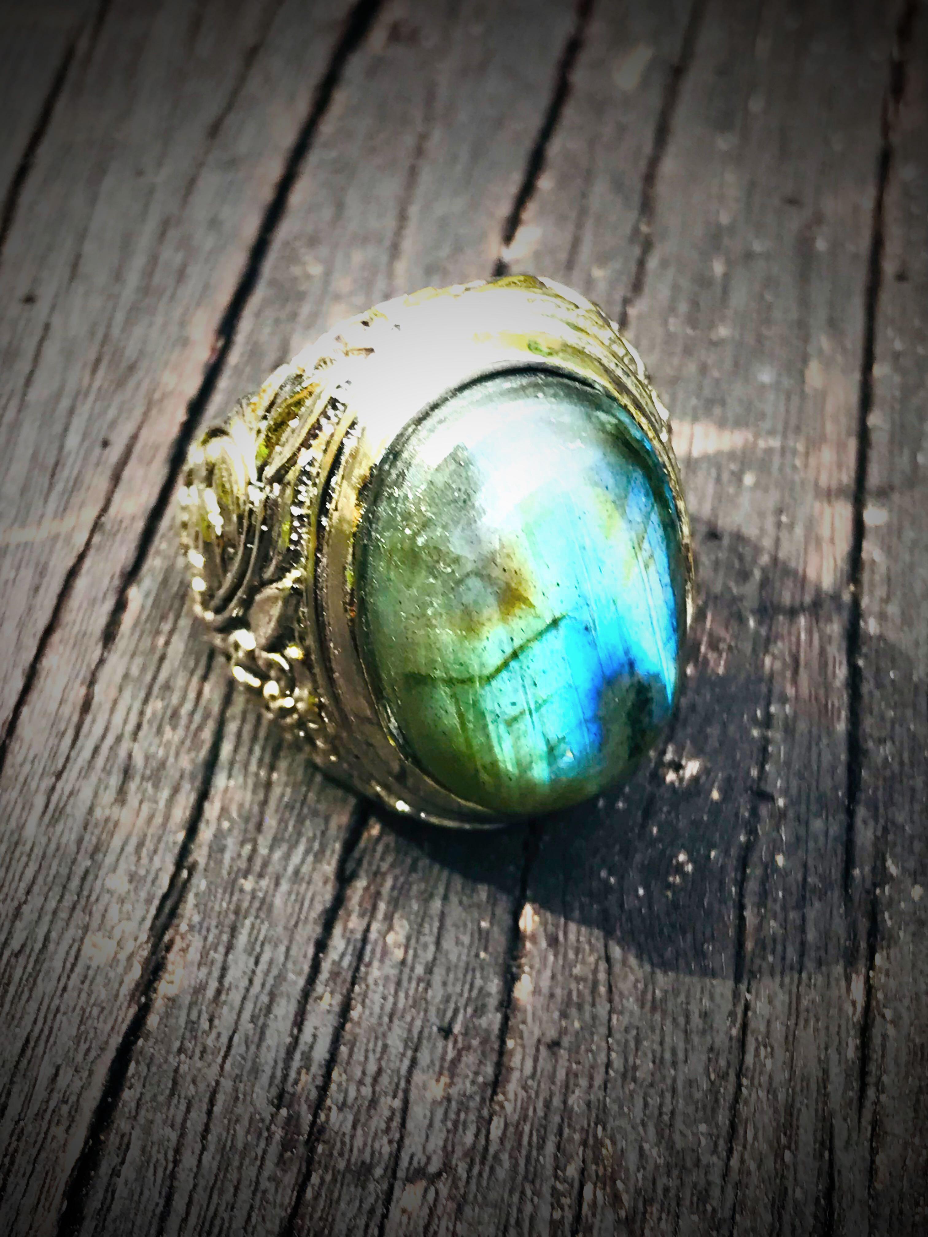 Mens labradorite ring online