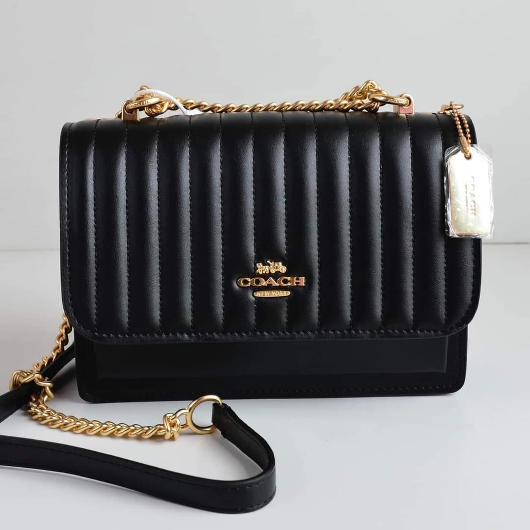 Coach Klare Crossbody with Linear Quilting in Black Women s Fashion Bags Wallets Cross body Bags on Carousell
