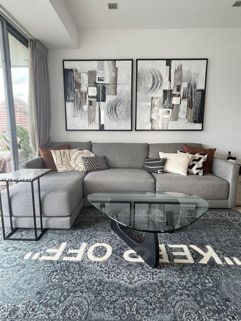 Crate and Barrel Sofa [reserved], Furniture & Home Living, Furniture