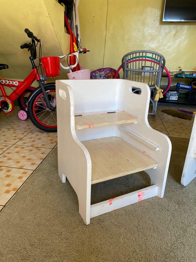 Cube chair and step stool, Furniture & Home Living, Furniture, Tables