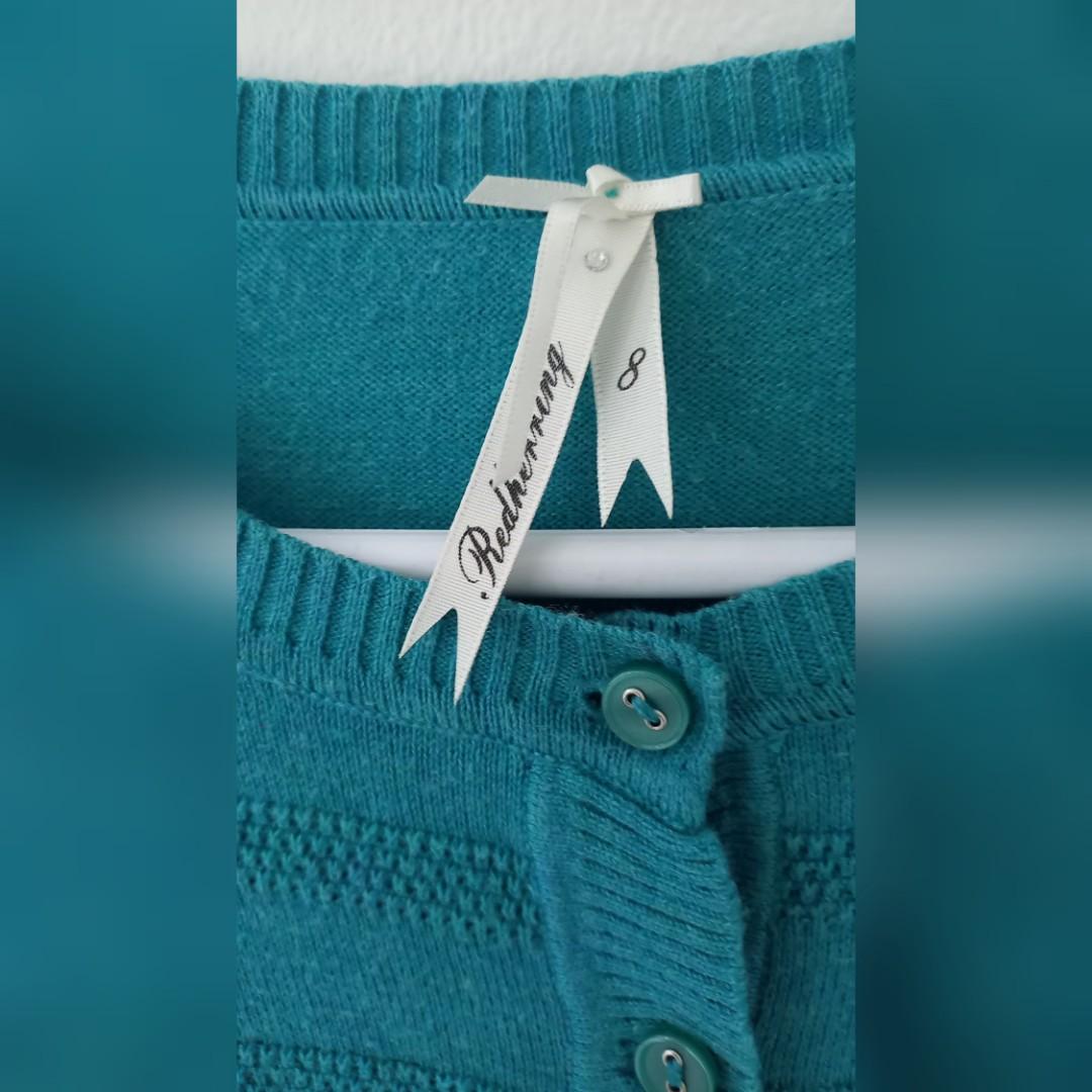 SF P30 ONLY Debenham s Red Herring Cardigan Teal S M Women s Fashion Coats Jackets and Outerwear on Carousell