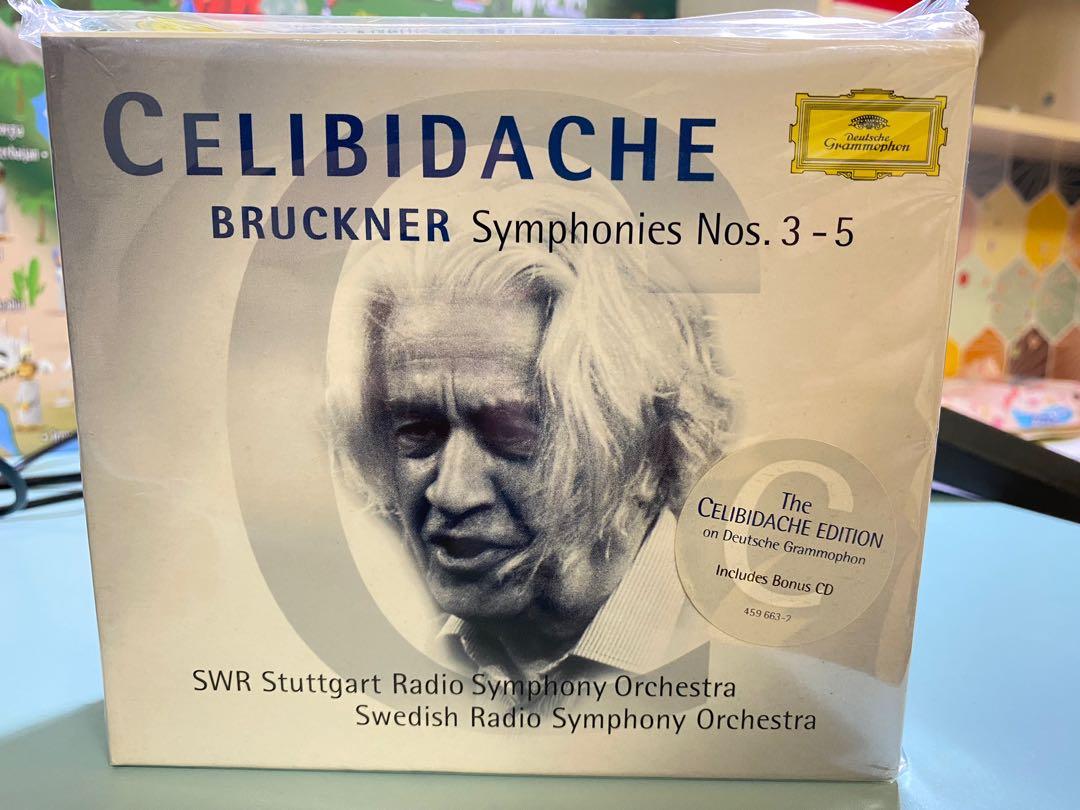 絕版］ Deutsche Grammophon Celibidache Bruckner 3-5 /w Bonus [5CDs