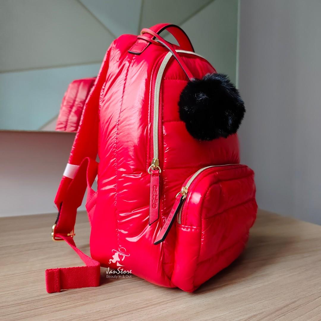 Red nylon deals backpack
