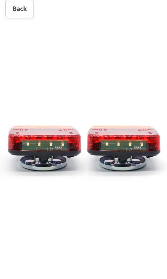 Reflectorlamp met knipperlicht Oranje 113x44 mm LED op houder Reflectorlamp met knipperlicht Oranje 113x44 mm LED op houder