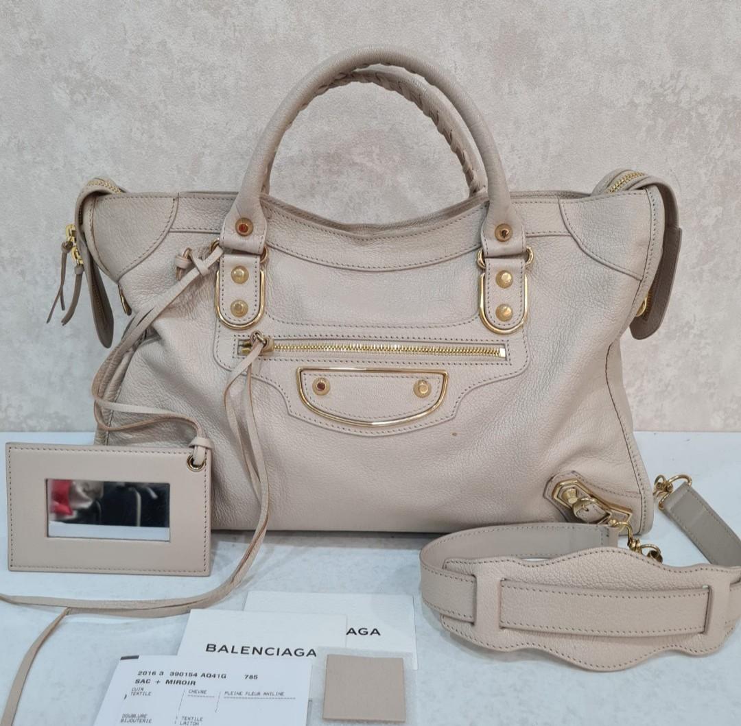 Fast Sale Reprice Balenciaga City Beige Sahara Ghw 2016 With strap tag mirror sample leather and booklet Nett Exclude ongkir 4