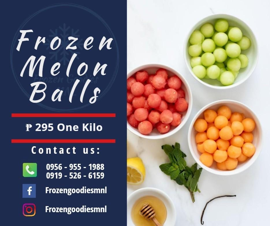 Frozen Melon Balls, Food & Drinks, Chilled & Frozen Food on Carousell