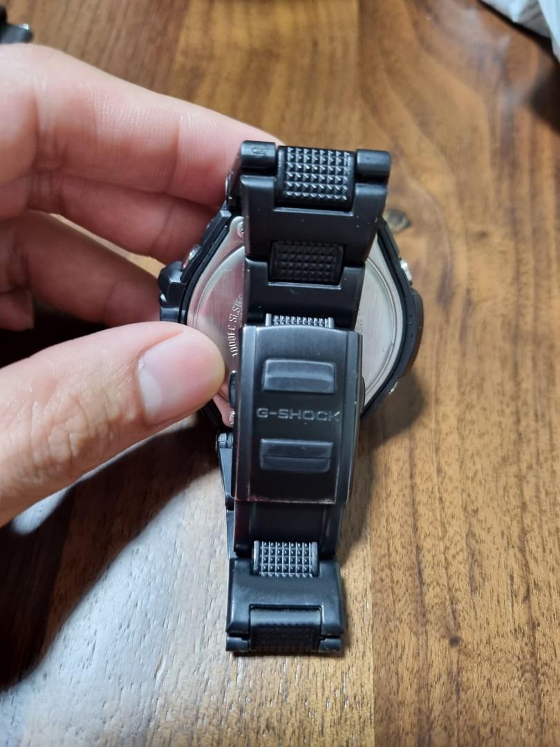 G Shock GA 1000 Gravity Master. Black Steel Strap