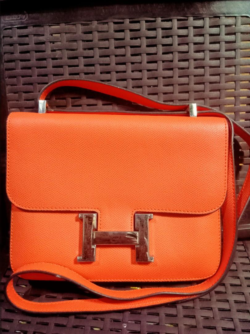 Hermes orange hotsell sling bag