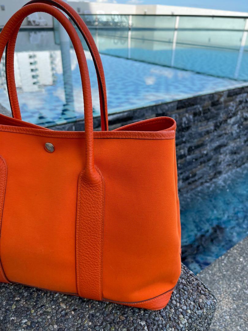 SOLD - HERMES Garden Party 36 Orange Canvas_Hermès_BRANDS_MILAN