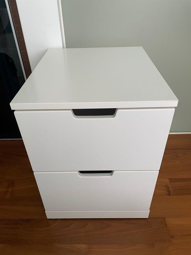 IKEA Nordli bedside table / chest of 2 drawers for sale, Furniture