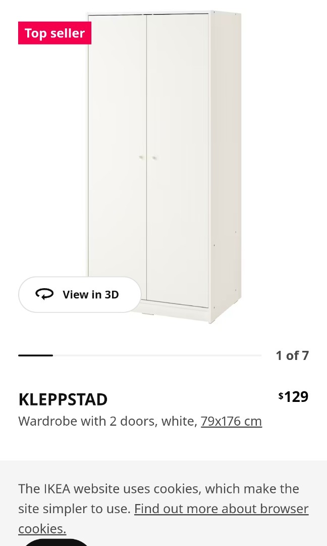 Ikea Wardrobe For Sale, Furniture & Home Living, Furniture, Shelves