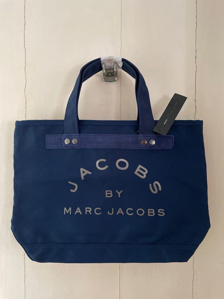 Marc jacobs navy tote hot sale