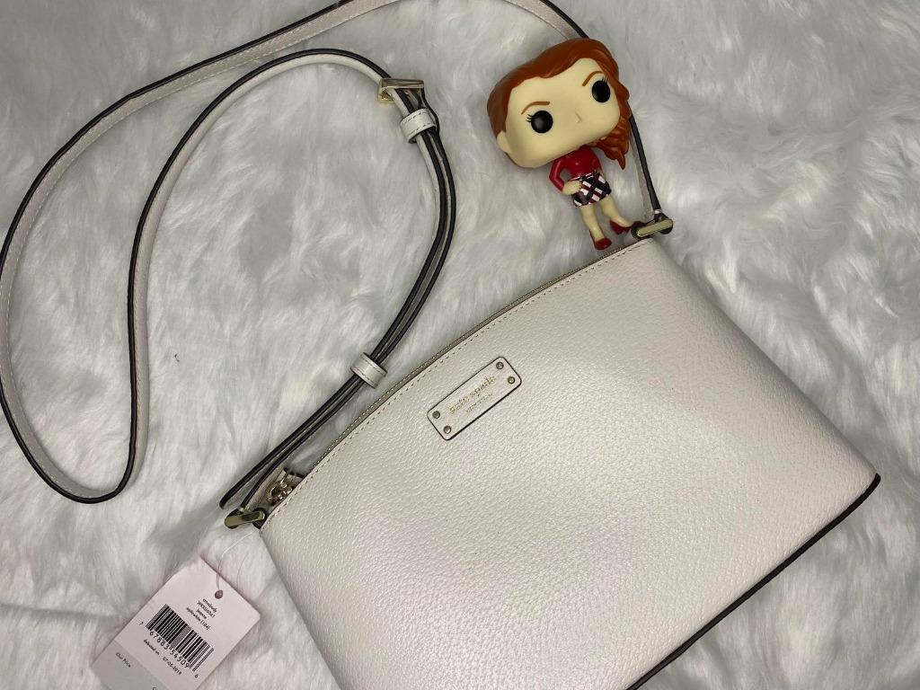 Kate Spade Crossbody in optic white, Luxury, Bags & Wallets on Carousell