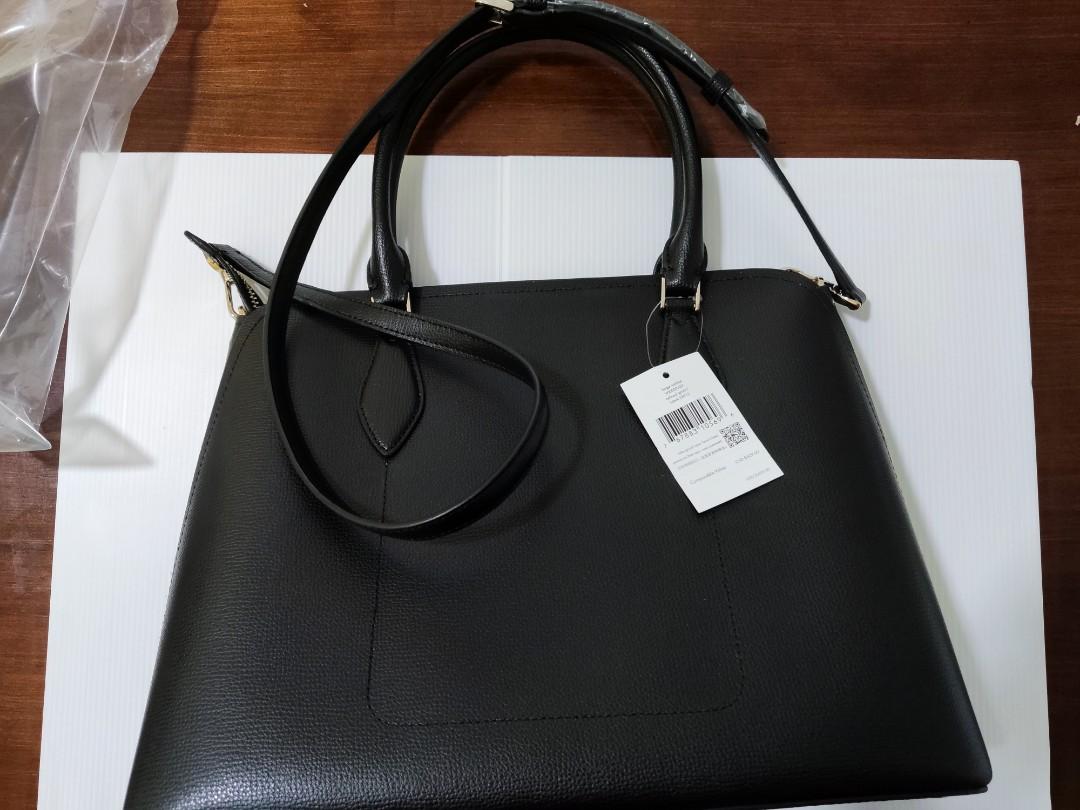 Ready Stock] Kate Spade Darcy Large Satchel Black, Luxury, Bags & Wallets  on Carousell